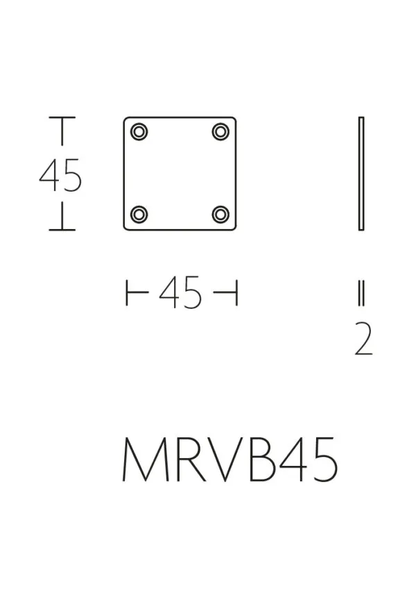 Formani blind plaatje Timeless MRVB45 messing ongelakt.