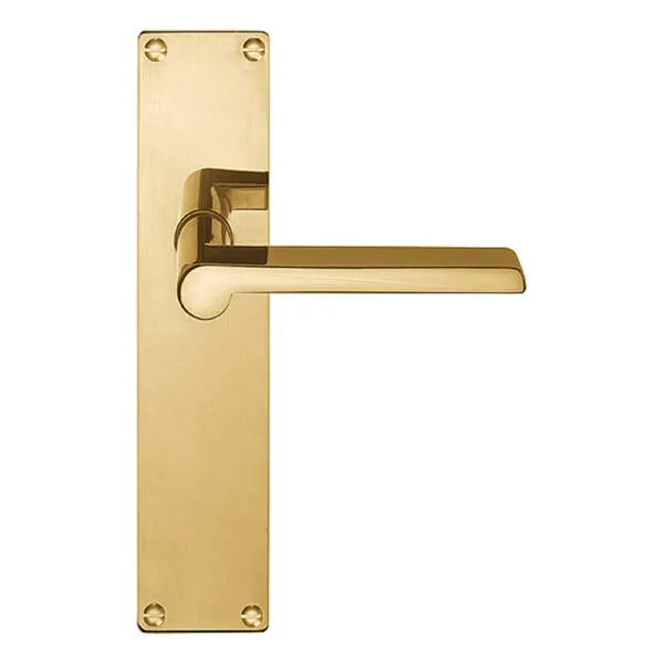 Formani deurkruk Timeless 1927MPSFC messing ongelakt op schild blind