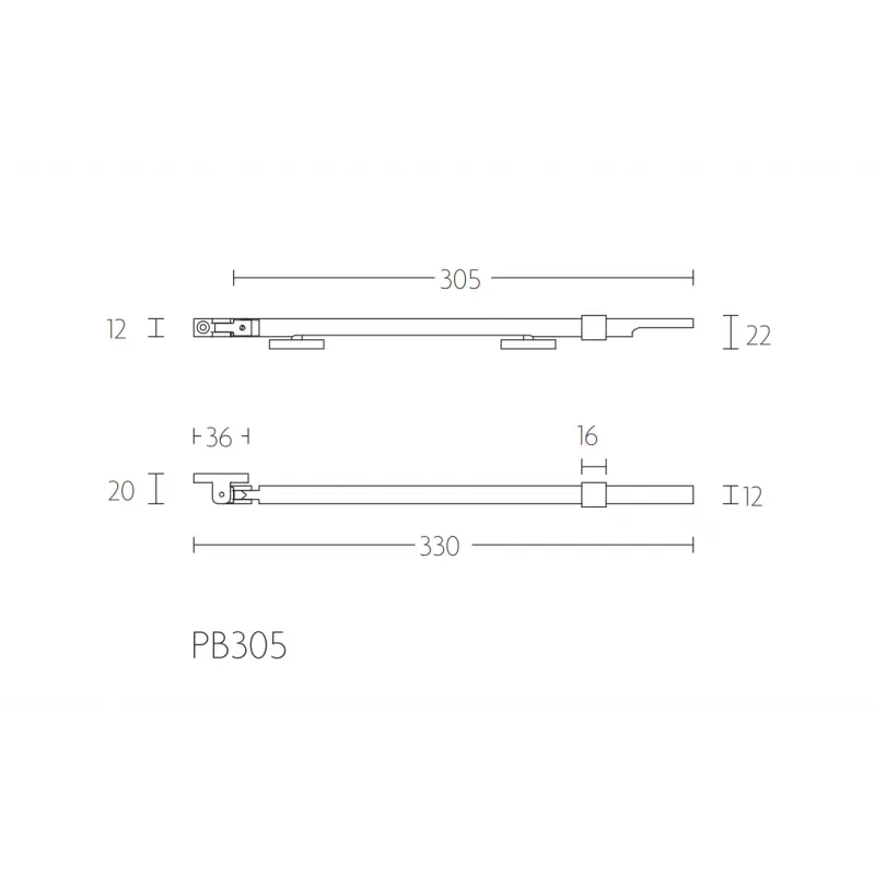 Formani ONE PB305 raamuitzetter brons