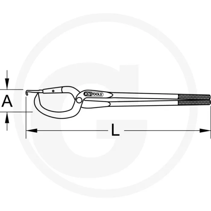KS Tools Remveertang voor voertuigen (325 mm)