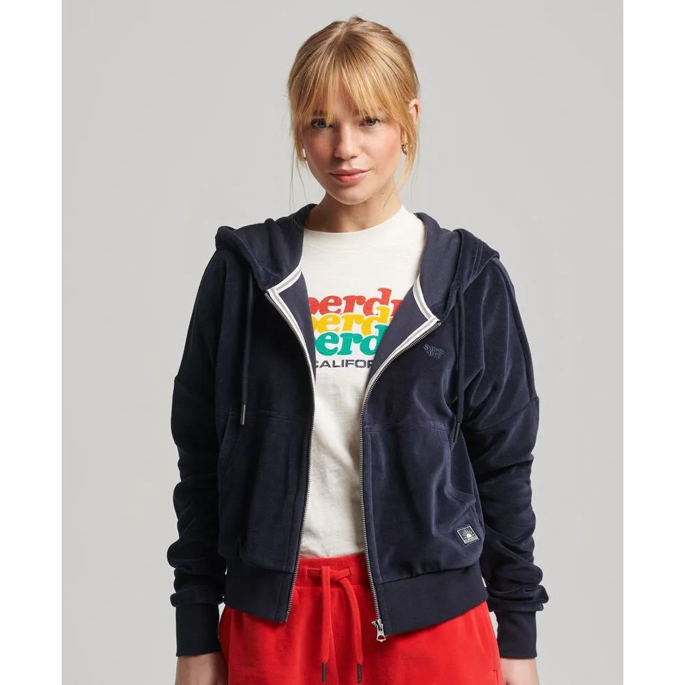 SUPERDRY  VINTAGE CROP ZIPHOOD  DAMES 