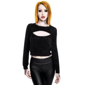 Trui dames KILLSTAR - Black Out Fuzzy Crop