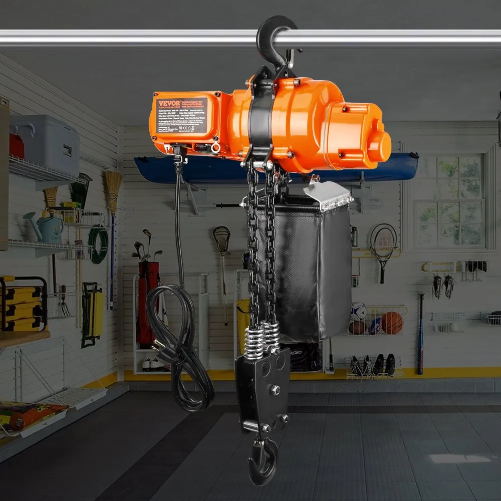 VEVOR kettingtakel elektrische kraantakel 6m touwtakel 998kg draadloos/bedraad