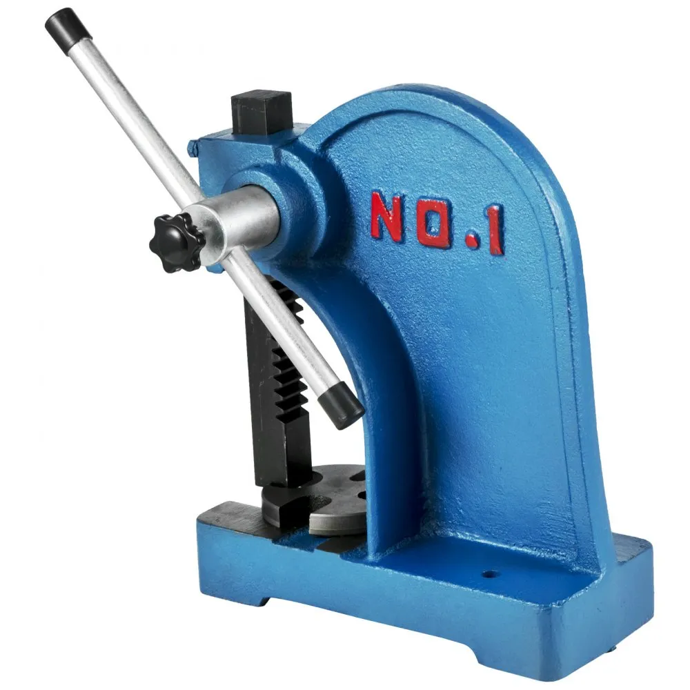 VEVOR Prieelpers Werkplaatspers 1 Ton Antisliphendel Gietijzer Desktop Handmatig