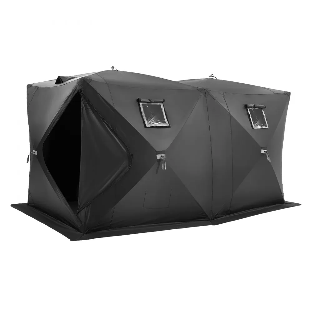 VEVOR VISTENT 68 PERSONEN VISPARAPLU CAMPINGTENT IJSVISSEN TENT 3,6X1,8X2M