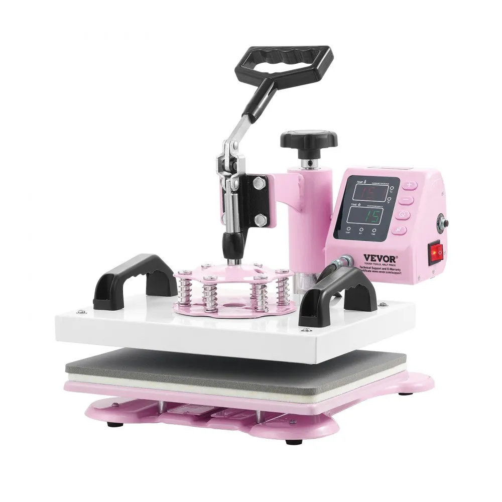 VEVOR WARMTEPERS HOEDENPERS WARMTEPERS TSHIRTS ROZE TRANSFERPERS 30X25CM