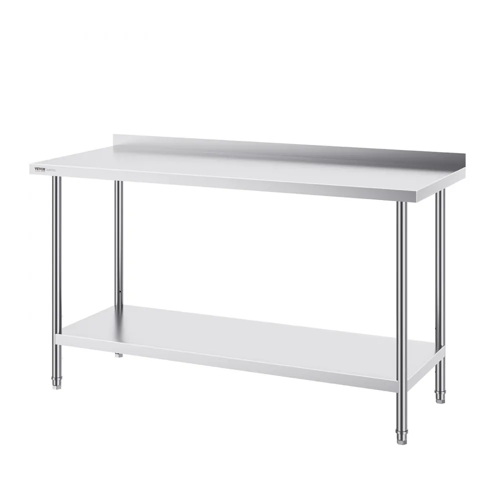 VEVOR werktafel RVS keukentafel voedselbereiding 610x1524mm
